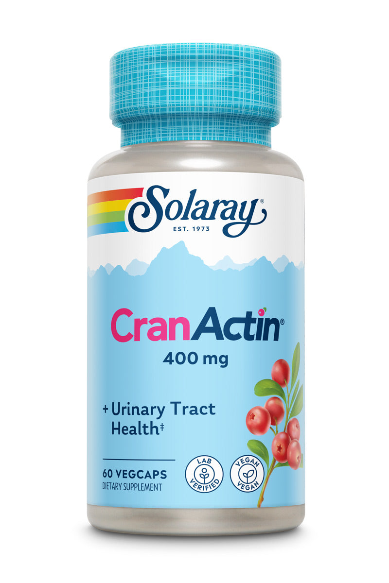 Solaray Cranactin Cranberry AF Extract Capsules, 400 mg