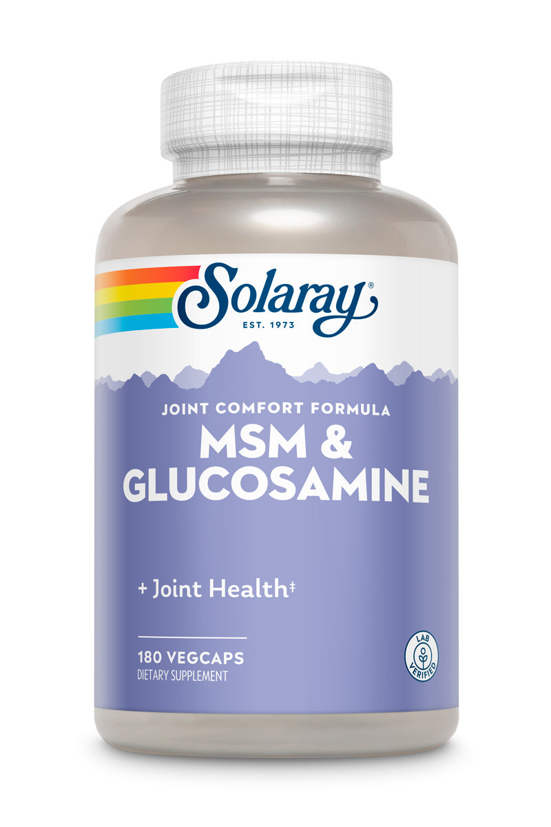 Solaray MSM and Glucosamine Capsules | 180 Count