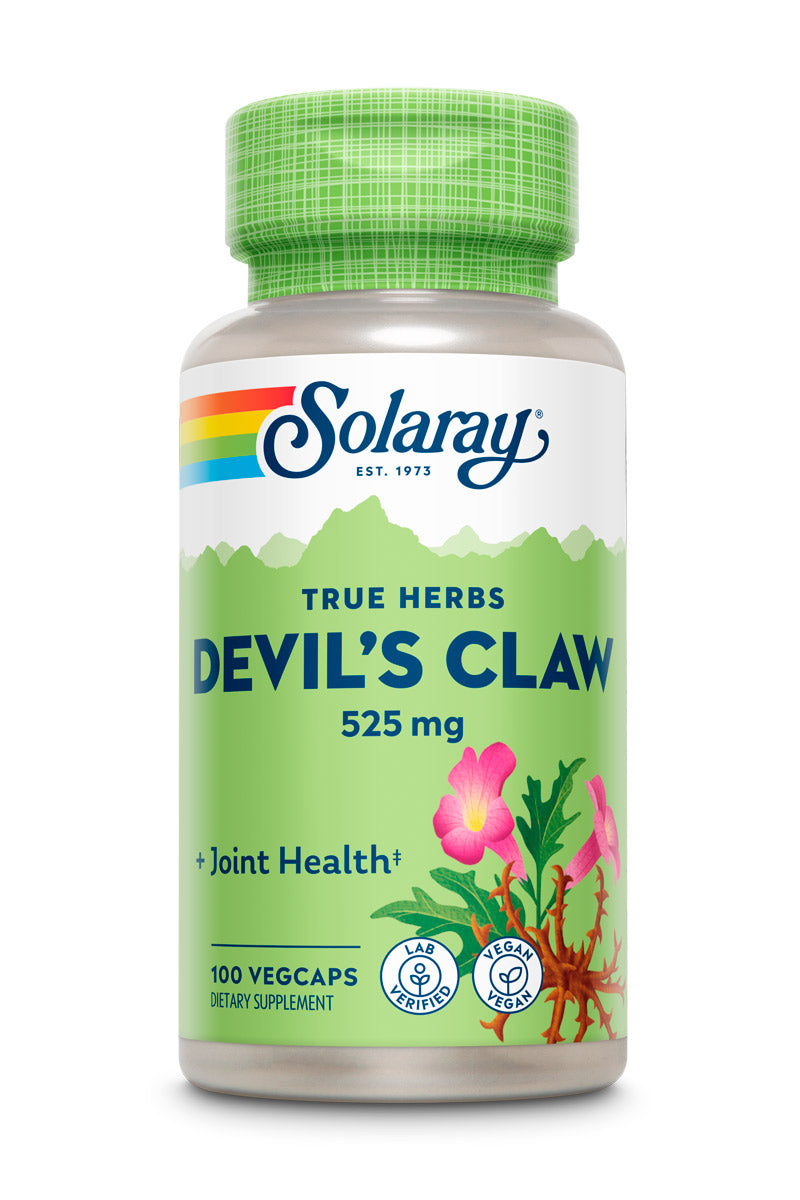 Solaray Devils Claw Root 525mg | Non-GMO, Vegan & Lab Verified | 100 VegCaps