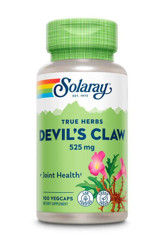 Solaray Devils Claw Root 525mg | Non-GMO, Vegan & Lab Verified | 100 VegCaps