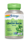 Solaray Lemon Balm Aerial 475 mg - Healthy Mental Calm and Relaxation and Rest Support - Whole Aerial for Full Nutrient Profile - Non-GMO, Vegan - 100 Servings, 100 VegCaps