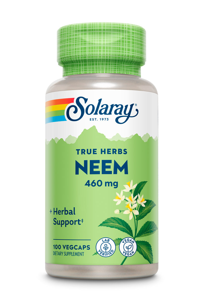 Solaray Neem Leaf, Veg Cap (Btl-Plastic) 460mg | 100ct