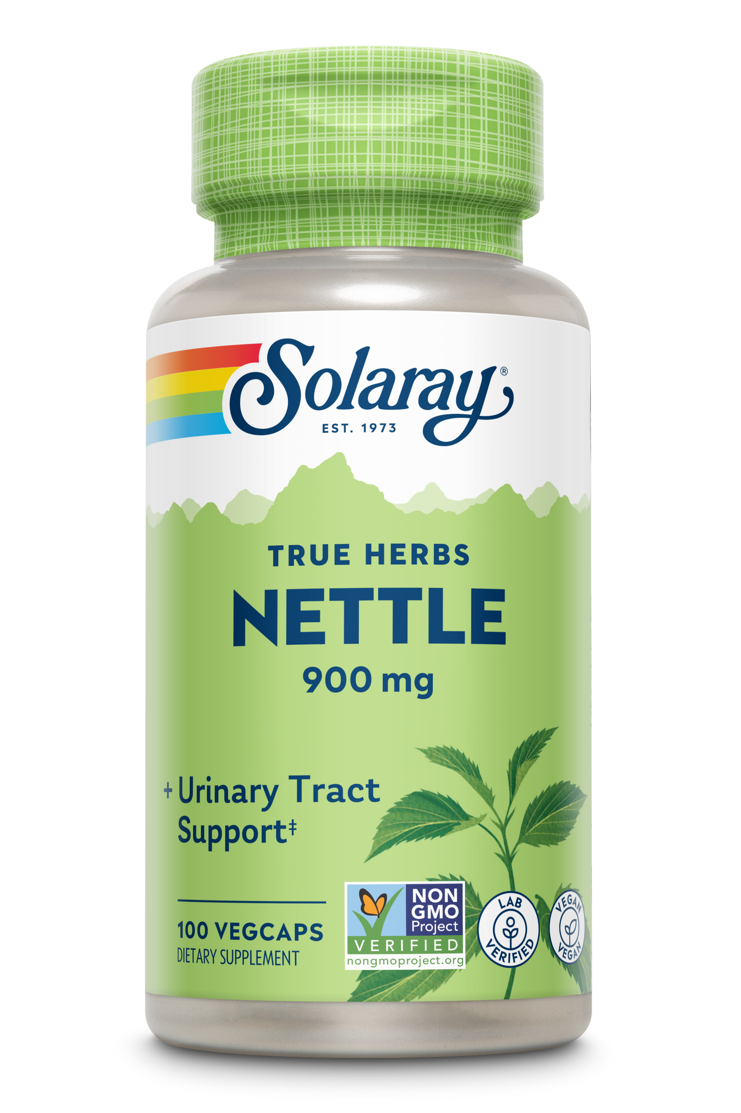 Solaray Nettle Leaf 900 mg, Vegan Supplement for Urinary Health and Kidney Support, Prostate Health and Respiratory Wellness, Non-GMO, 60 Day Money Back Guarantee 50 servings, 100 VegCaps