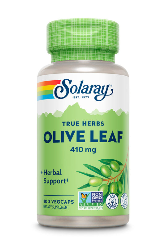 Solaray Olive Leaf Capsules, 410 mg | 100 Count