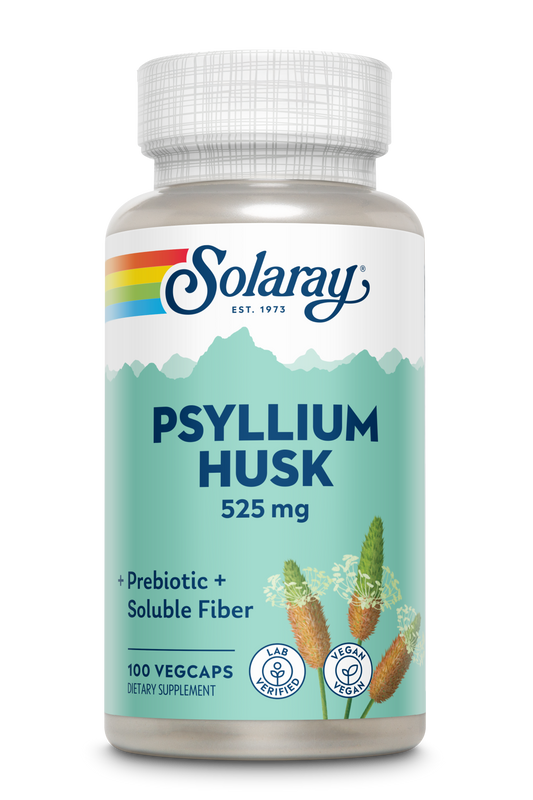 Solaray Psyllium Husk, Veg Cap (Btl-Plastic) 525mg | 100ct