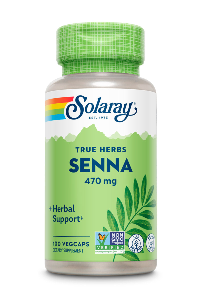 Solaray Senna Leaf, Veg Cap (Btl-Plastic) 470mg | 100ct