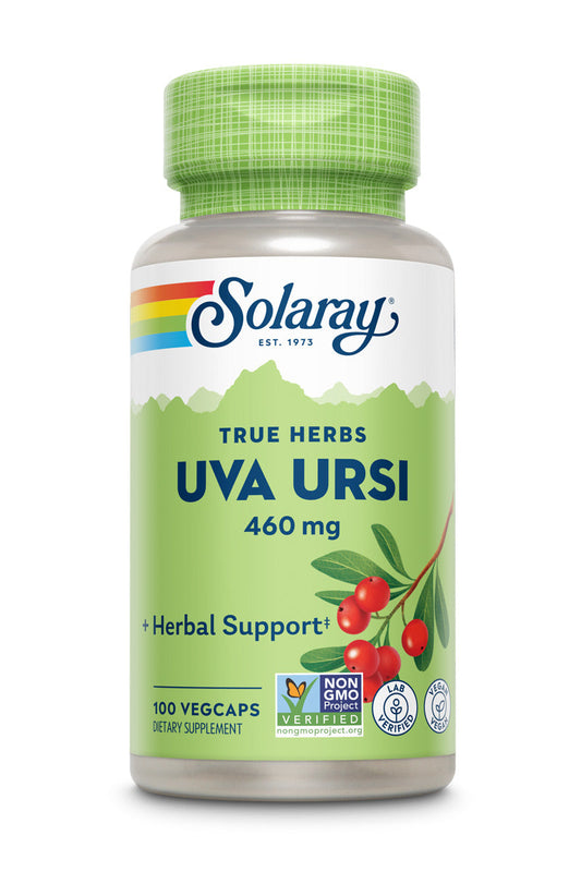 Solaray Uva Ursi Leaf 460 mg | Healthy Bladder, Kidney & Urinary Tract Function Support | Non-GMO | 100ct (Take 3 Daily)