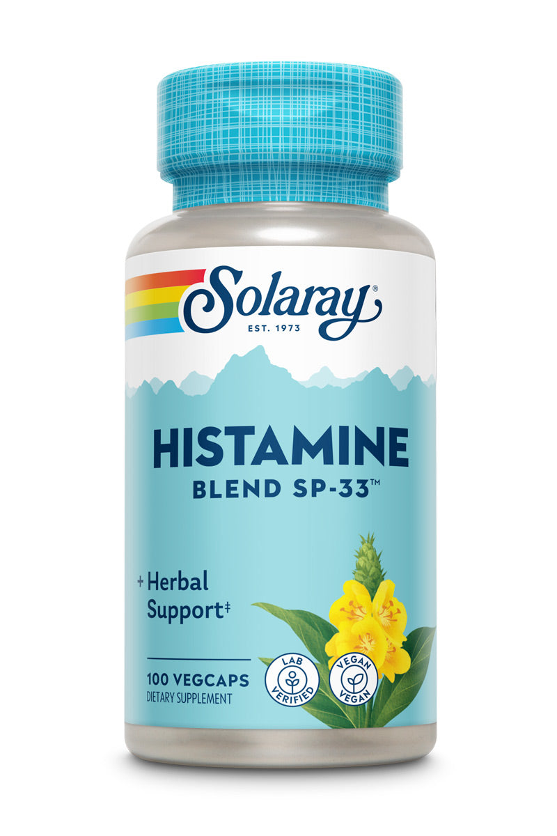 Solaray Histamine Blend SP-33 | Herbal Blend w/ Cell Salt Nutrients for Healthy Histamine Response Support | Non-GMO & Vegan | 50 Serv | 100 VegCaps