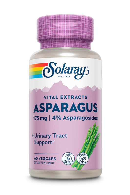 Solaray Asparagus Rhizome Extract 175 mg w/ Whole Root | Healthy Urinary Tract & Digestive Health Support | 60 VegCaps