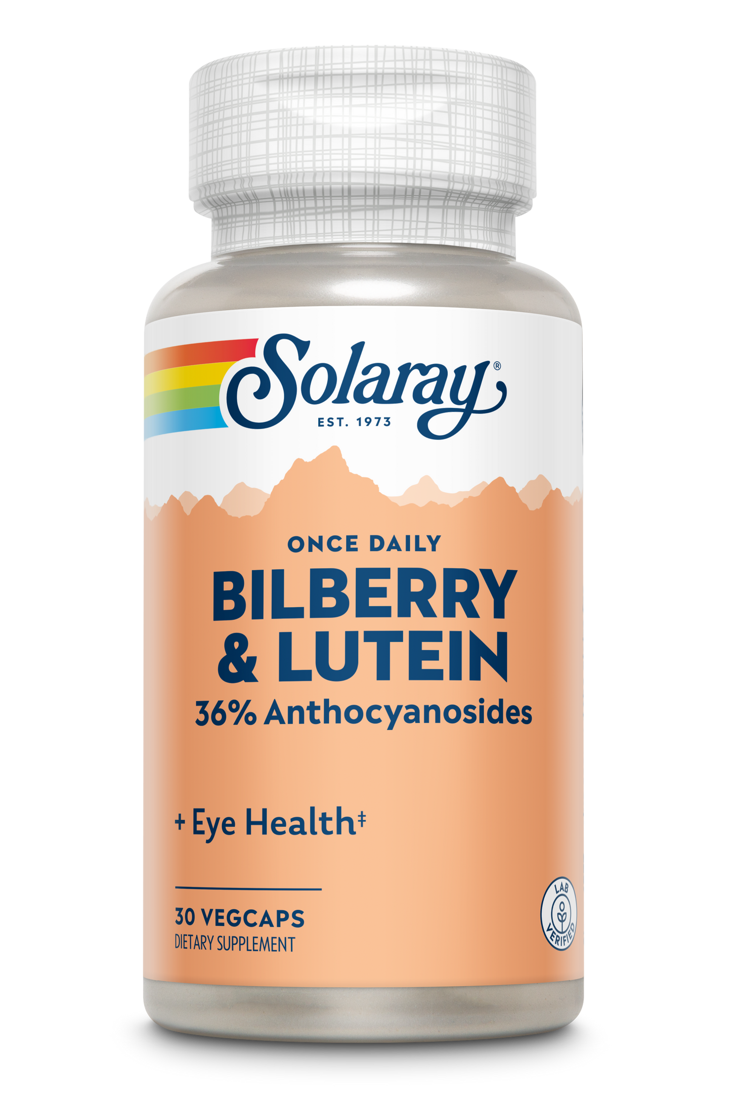 Solaray One Daily Bilberry and Lutein Supplement, 160 mg 30 Count