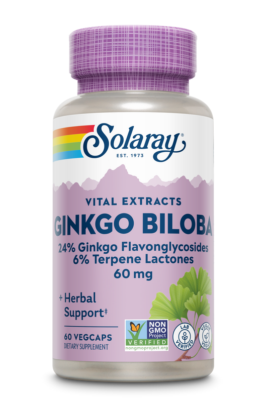 Ginkgo Biloba Leaf Extract 60mg 60 ct