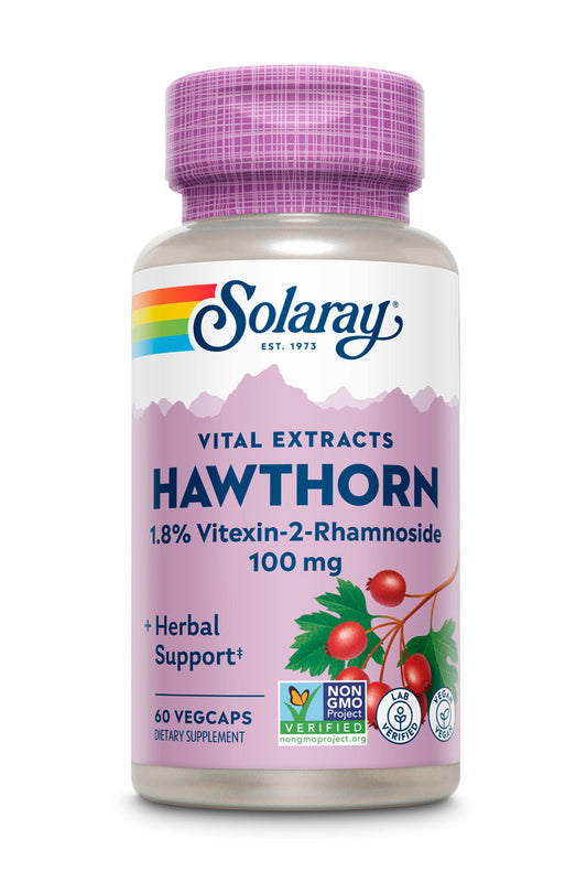 Solaray Hawthorn Extract 100mg | 60 CT