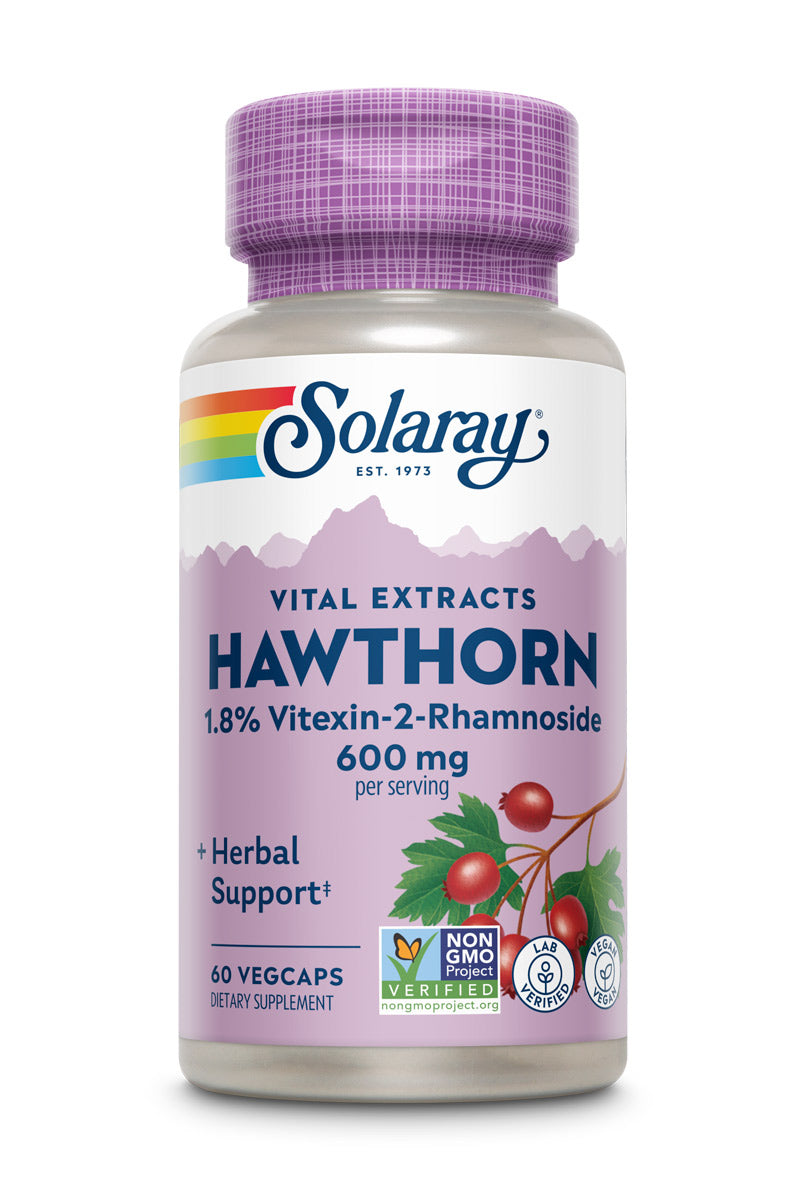 Solaray Hawthorn Two Daily Supplement 600mg | 60 CT