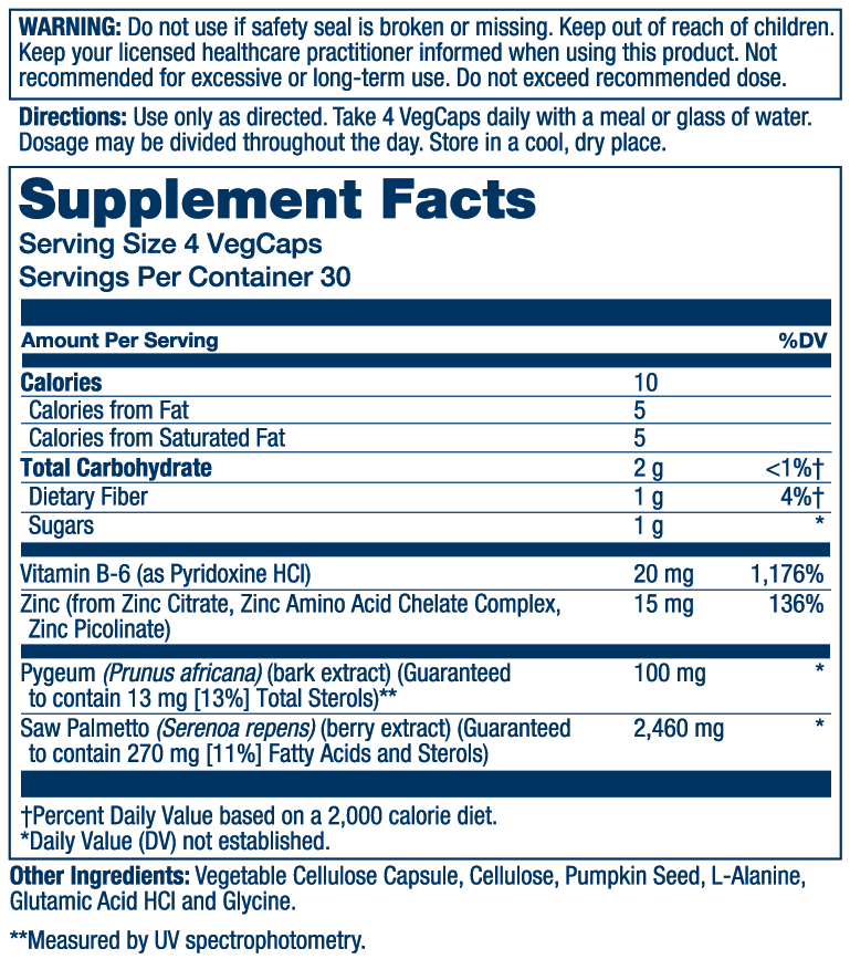Saw Palmetto & Pygeum