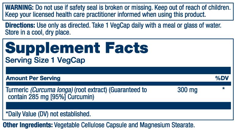 Turmeric Root Extract 300mg
