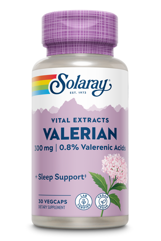 Solaray Guaranteed Potency Valerian Root Extract One Daily, Veg Cap (Btl-Plastic) 300mg | 30ct