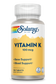 Solaray Vitamin K-1 100mcg | Healthy Bone Structure, Blood Clotting, Protein Synthesis Support | Non-GMO, Vegan & Lab Verified | 100 Tablets