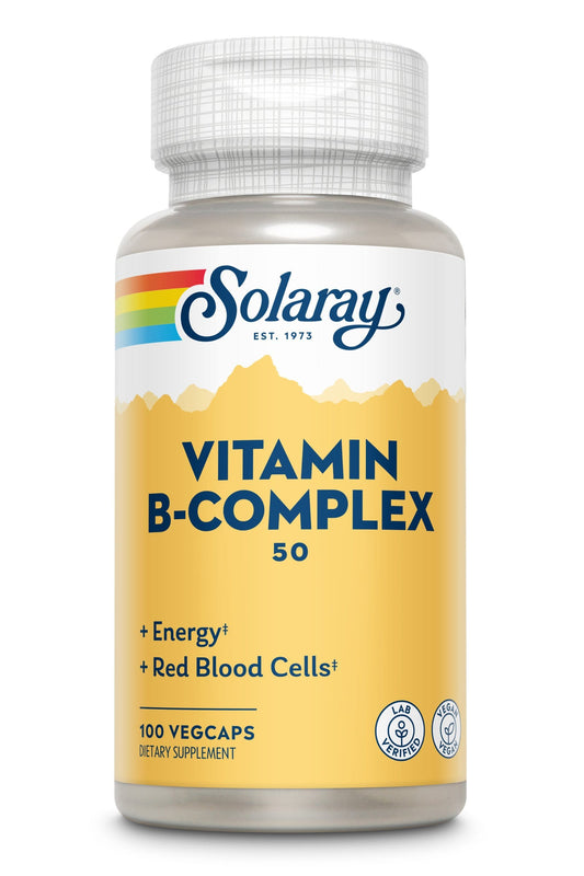 Solaray B-Complex Supplement, 50mg, 50 Count