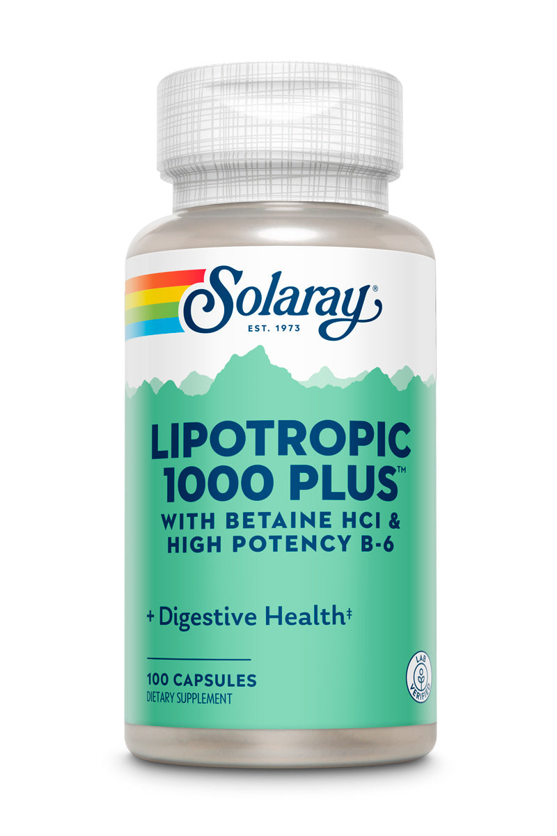 Solaray Lipotropic 1000 Plus Vitamin Capsules 100 Count