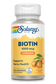 Solaray High Potency Biotin 1000 mcg | Natural Orange Juice Flavor | Healthy Hair, Skin & Nails Support | 100 Lozenges