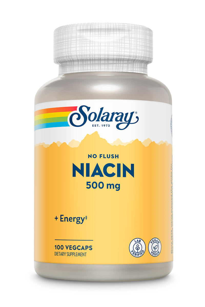 Title Solaray No Flush Niacin 500mg, Flush-Free Vitamin B3 Niacin, Energy and Circulatory System Support, Vegan, Lab Verified, 60-Day Money-Back Guarantee, 100 Servings, 100 VegCaps