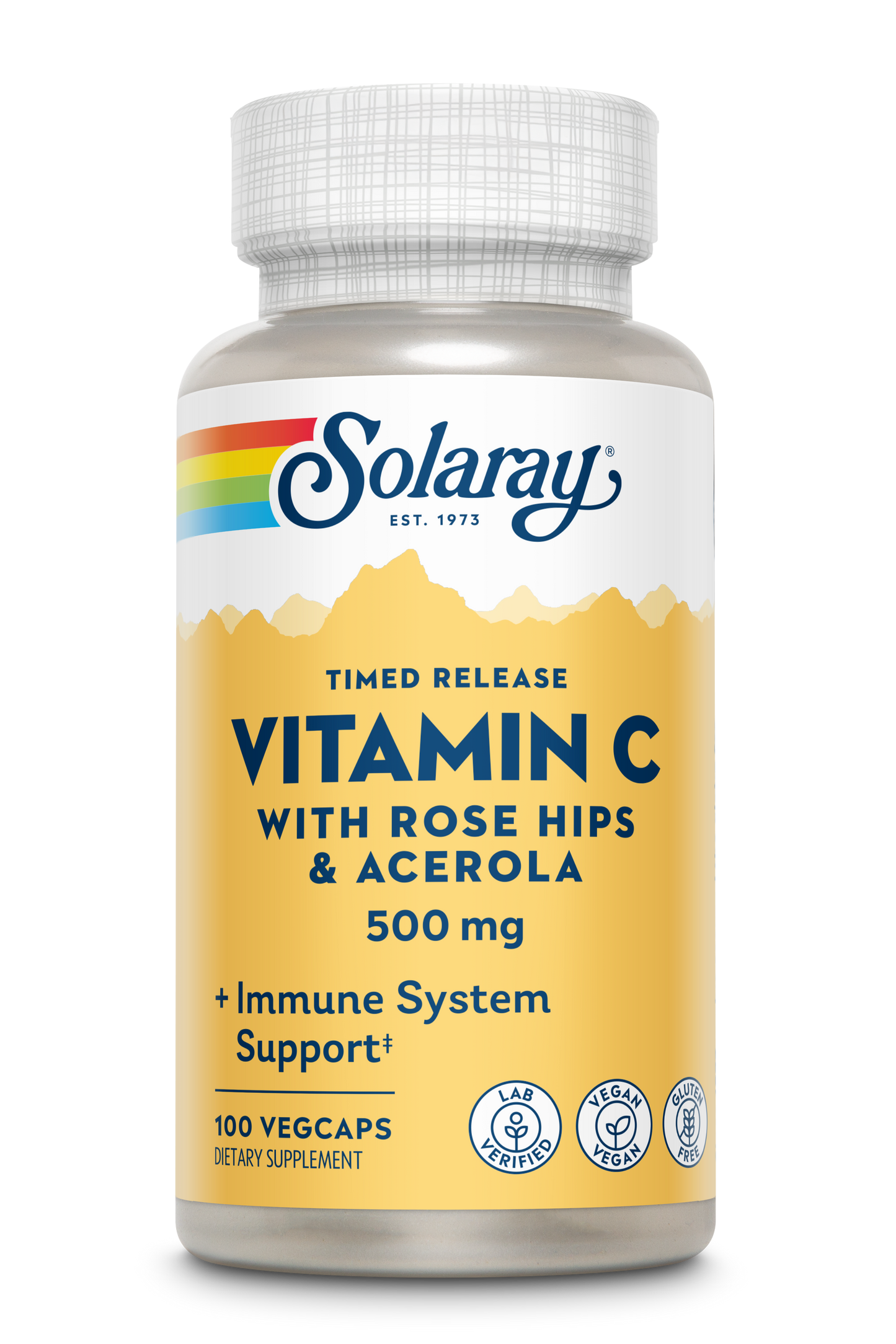 Vitamin C With Rose Hips & Acerola 500mg 100 ct