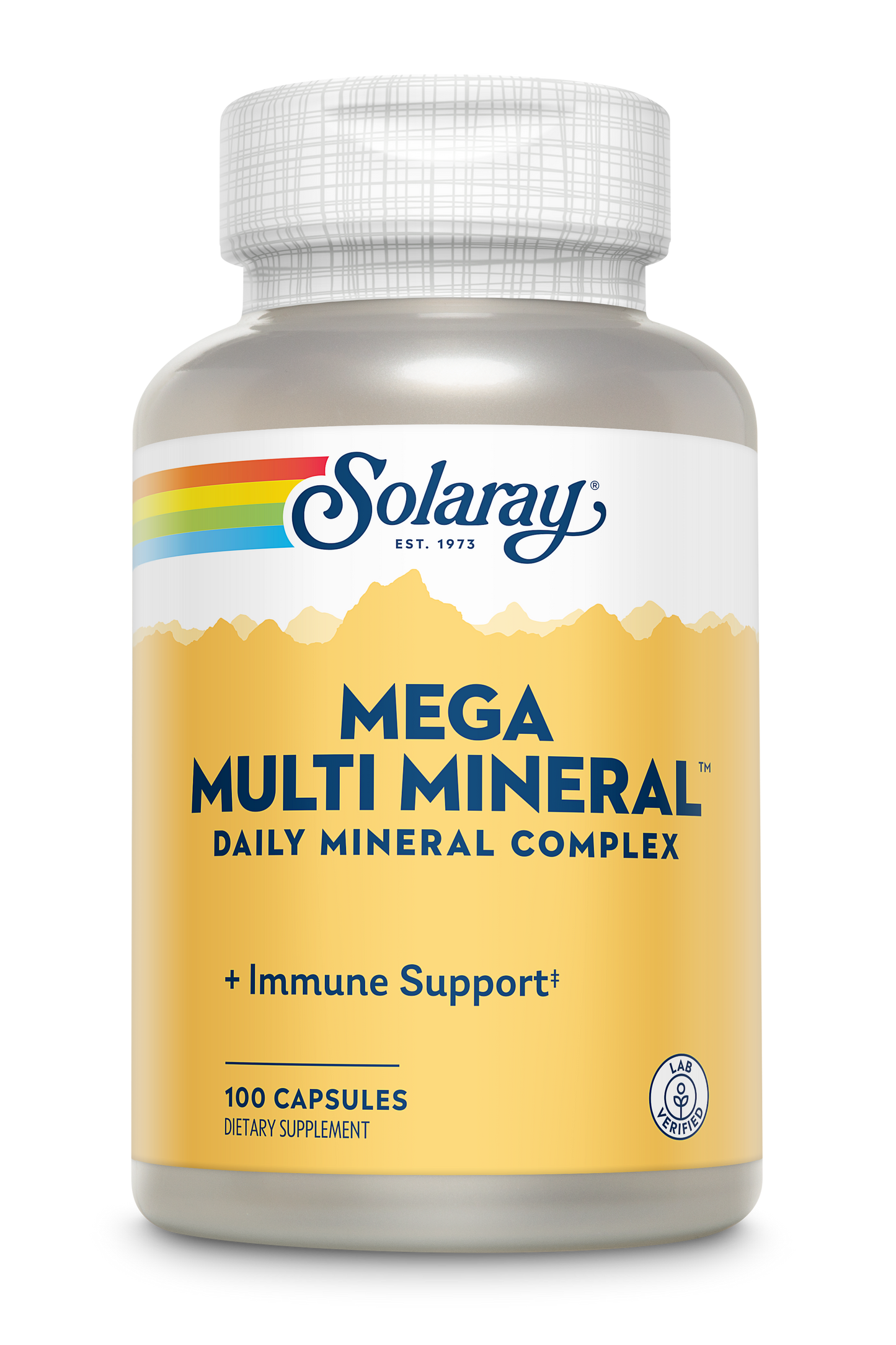 Solaray Mega Multi Mineral, 200 Capsules (50 Servings, 200 Capsules)