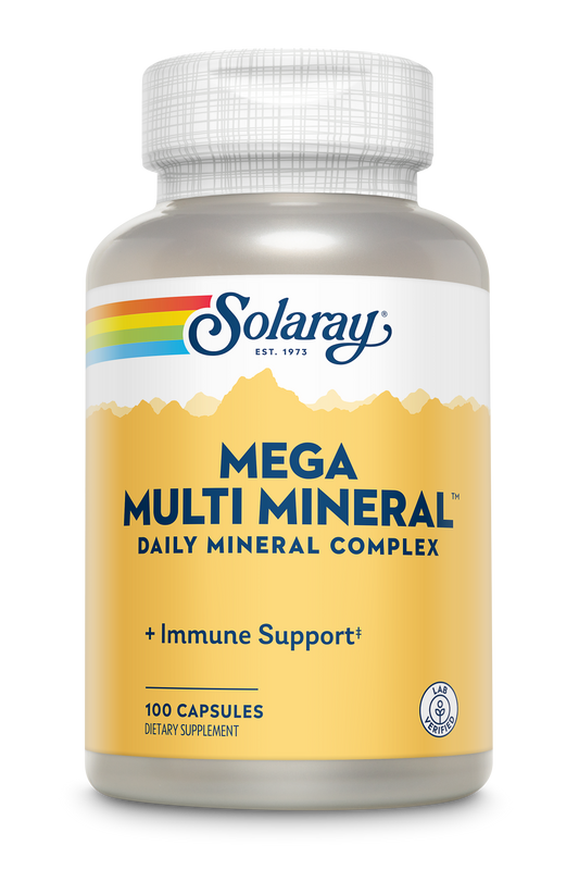 Solaray Mega Multi Mineral, 200 Capsules (50 Servings, 200 Capsules)