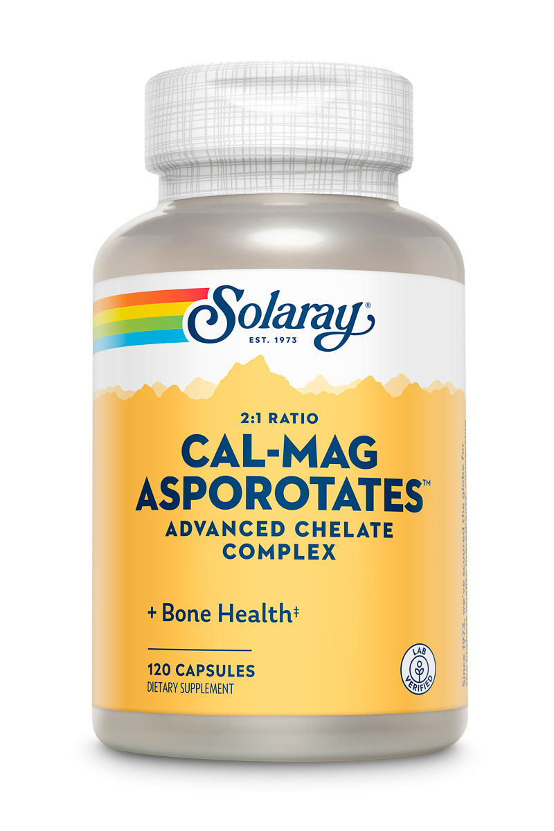 Solaray Calcium & Magnesium Asporotate 2:1, Capsule (Btl-Plastic) | 120ct