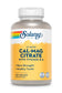 Solaray Calcium Magnesium Citrate 2:1 Ratio with Vitamin D2, Healthy Bone, Muscle & Nerve Support, 30 Serv, 180 VegCaps