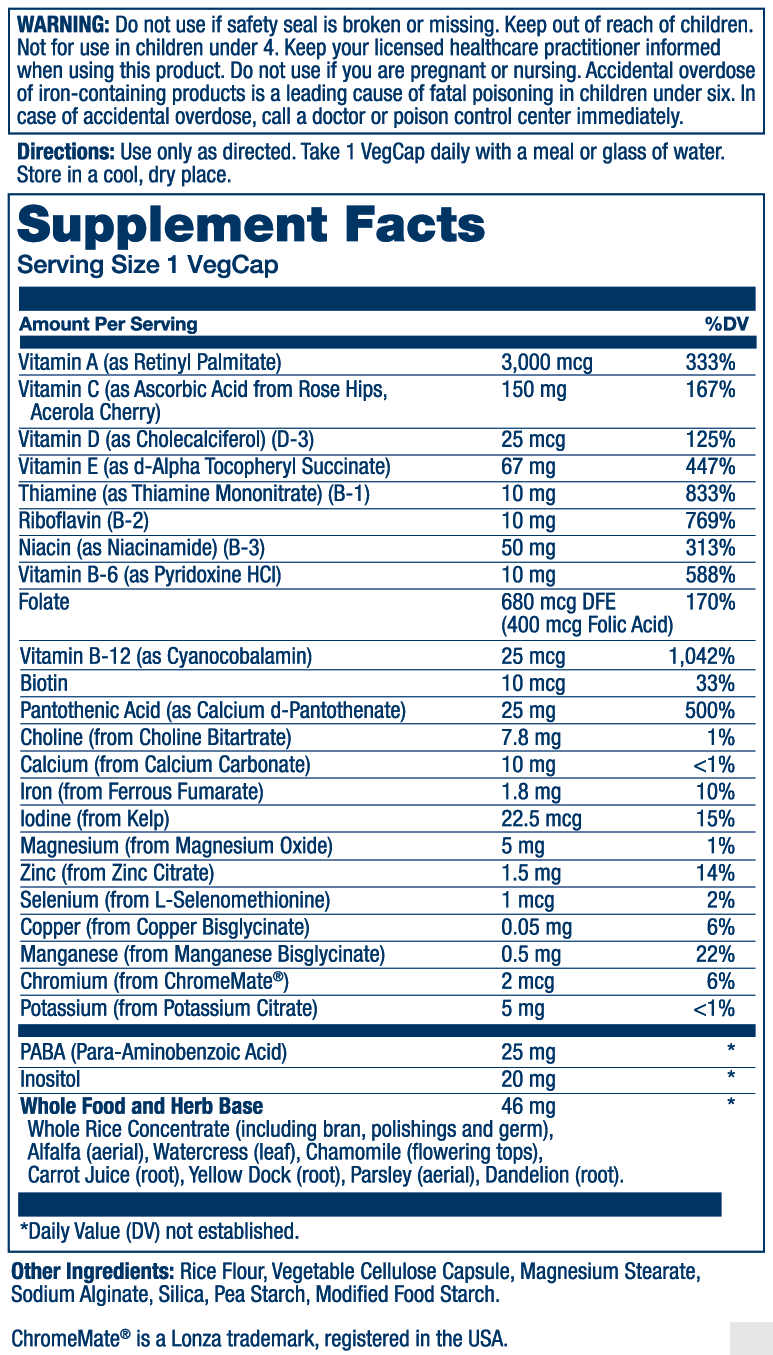 Once Daily High Energy Multi 60 ct