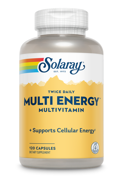 Solaray Multi Energy No Iron, Two Daily, Capsule (Btl-Plastic) 60ct