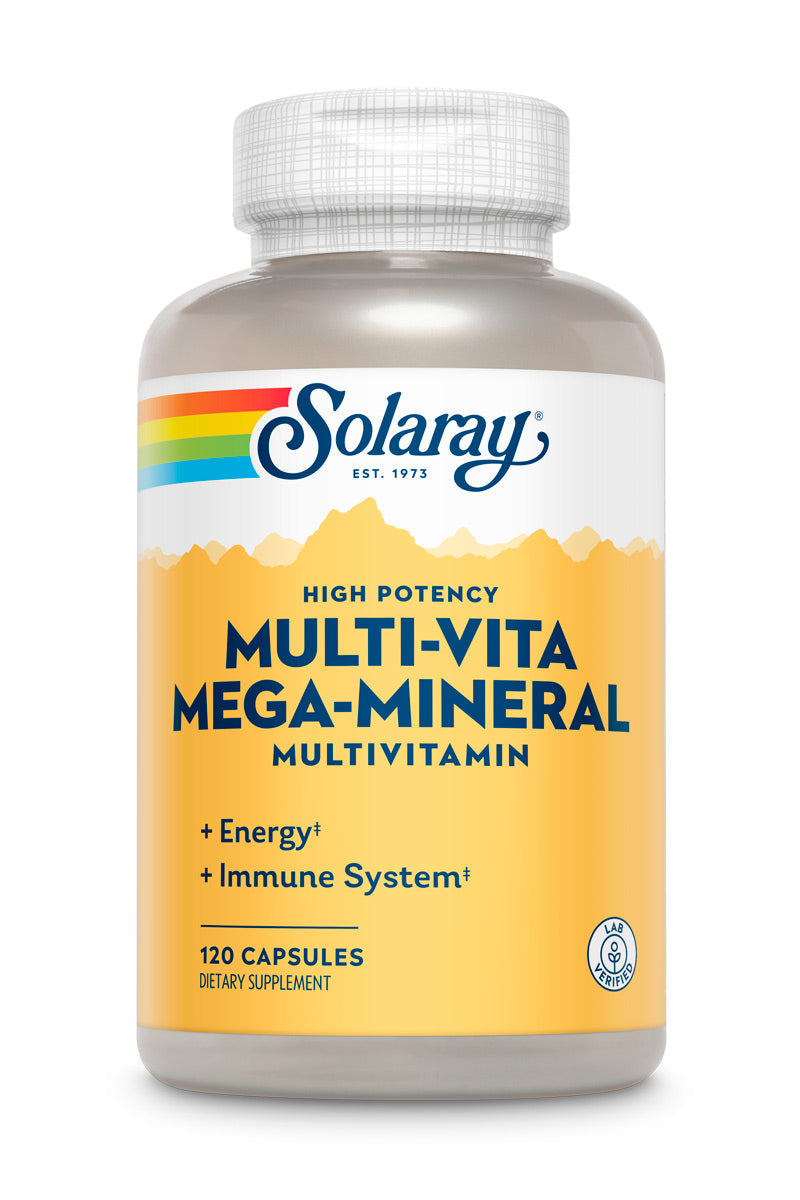 Solaray Multi-Vita Mega-Mineral Multi-Vitamin Capsules | 120 Count