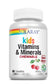 Solaray Childrens Vitamins & Minerals Complete Multivitamin for Kids Great Black Cherry Flavor (076280047974) (60 Chews, 30 Serv)