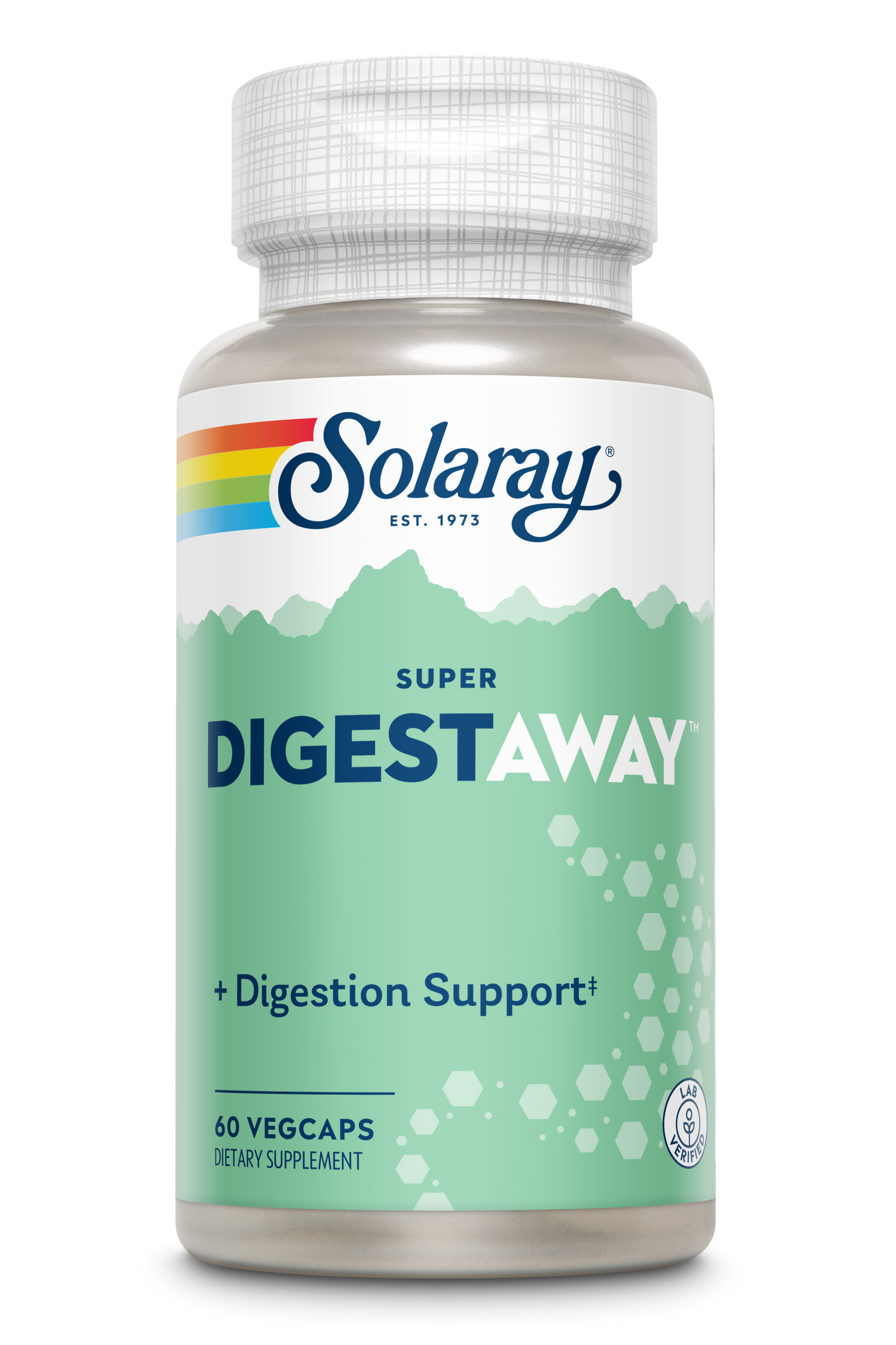 Solaray Super Digestaway Digestive Enzymes - Pancreatin, Papain, Ginger, Pepsin, Betaine HCl, Aloe Vera, and More - Digestion & Nutrient Absorption Support - Lab Verified