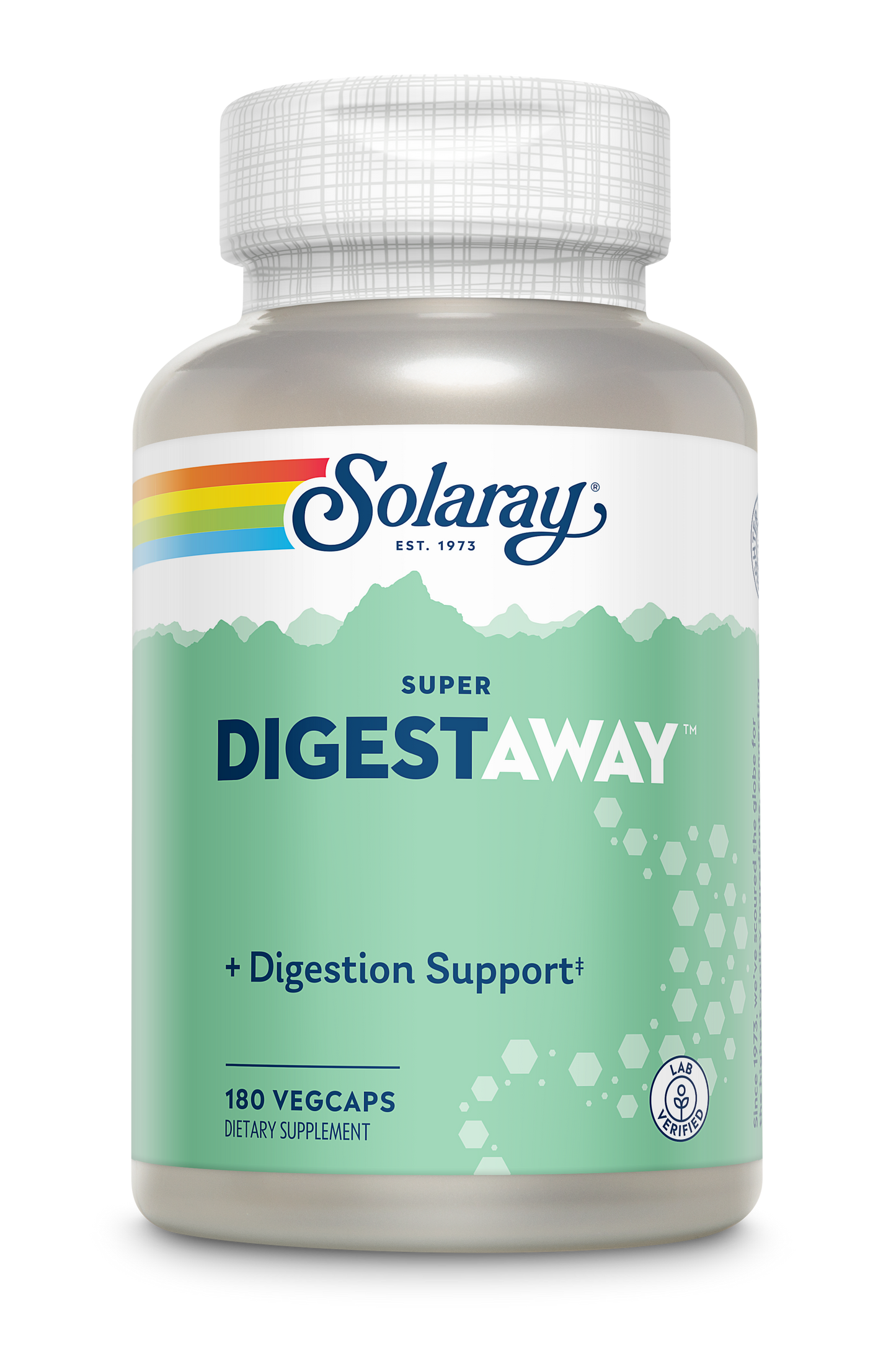 Solaray Super Digestaway Digestive Enzymes - Pancreatin, Papain, Ginger, Pepsin, Betaine HCl, Aloe Vera, and More - Digestion & Nutrient Absorption Support - Lab Verified