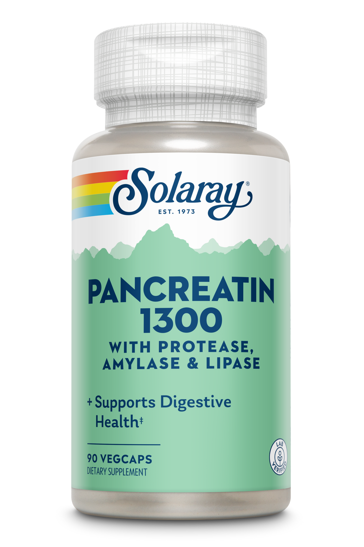 Solaray Pancreatin Supplement, 1300 mg, 90 Count