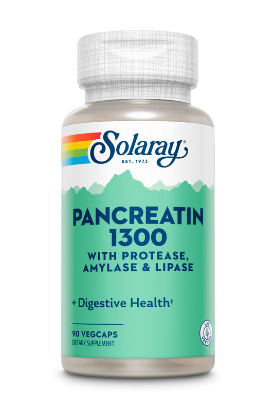 Solaray Pancreatin Supplement, 1300 mg, 90 Count