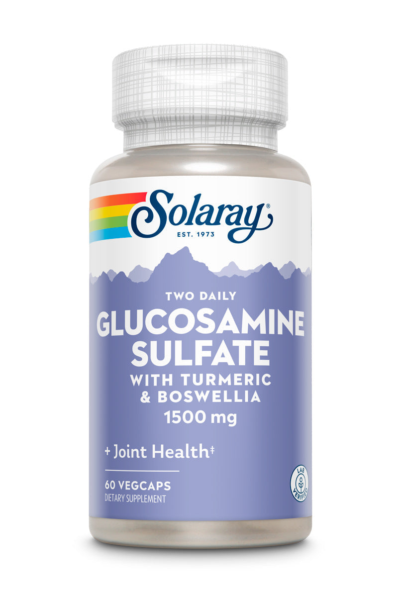 Solaray Glucosamine Sulfate Capsules, 1500mg, 120 Count