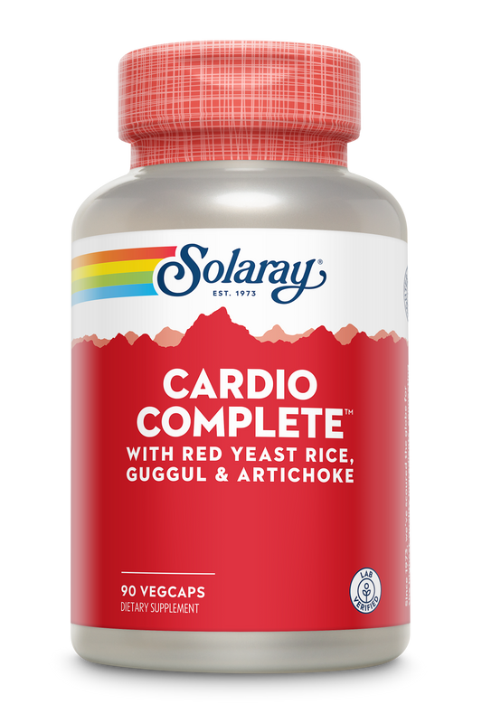 Solaray CardioComplete, Cardiovascular System Support | Red Yeast Rice, Guggul & Artichoke Extracts & More | 90 VegCaps