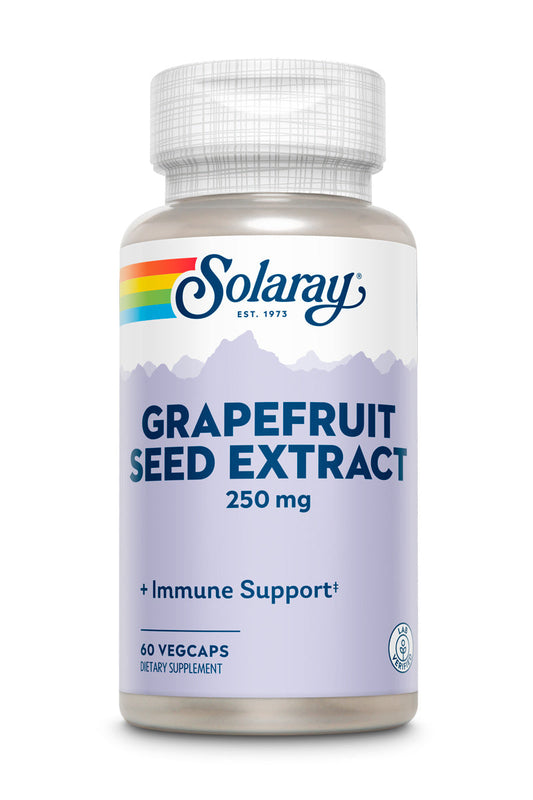 Solaray Guaranteed Potency Grapefruit Seed Extract, Veg Cap (Btl-Plastic) 250mg | 60ct