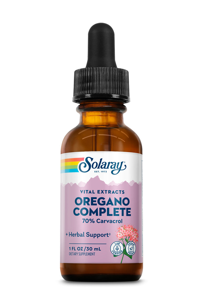 Solaray Oregano Leaf Extract Complete, Drops, Unflavored (Vial) 68mg | 1oz