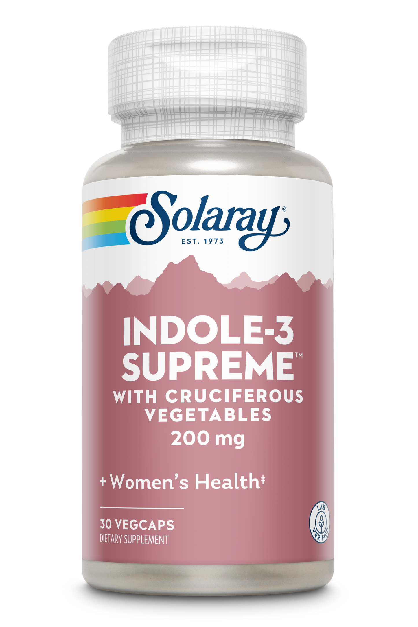 Solaray Indole-3 Supreme with Cruciferous Vegetables - Women's Health Support - DIM Plus Broccoli, Kale, and More - Lab Verified, 60-Day Guarantee - 30 Servings, 30 VegCaps