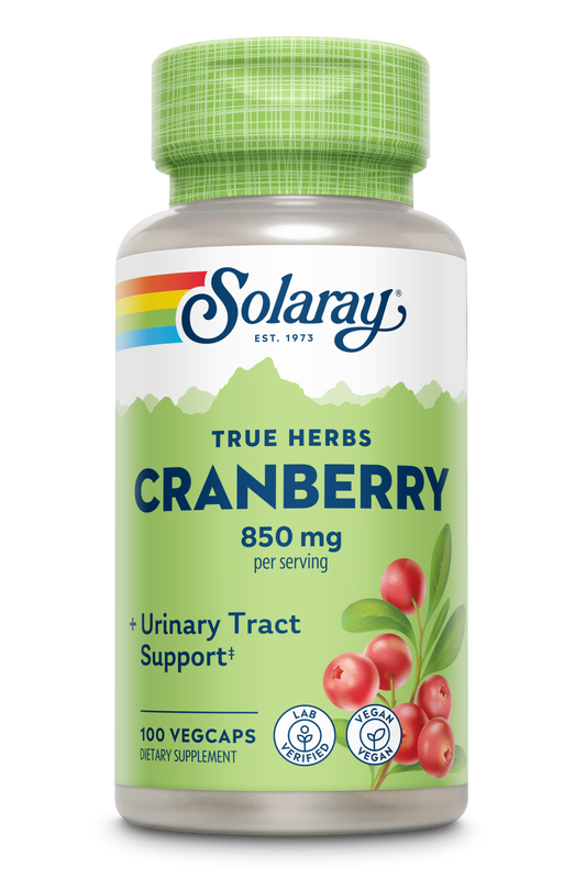 Solaray Cranberry Berry 850 mg | Healthy Urinary Tract and Cardiovascular Function Support | 50 Servings | 100 VegCaps