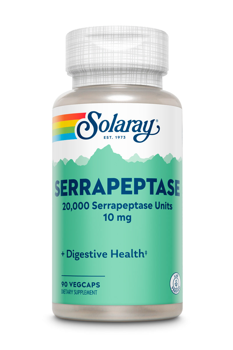 Solaray Serrapeptase 10 mg VCapsules | 90 Count