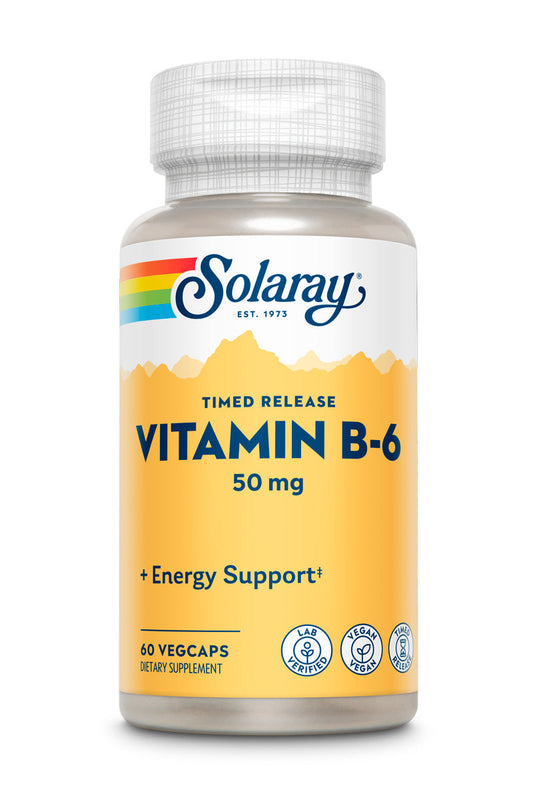 Solaray B-6 TSTR Supplement, 50mg | 60 Count