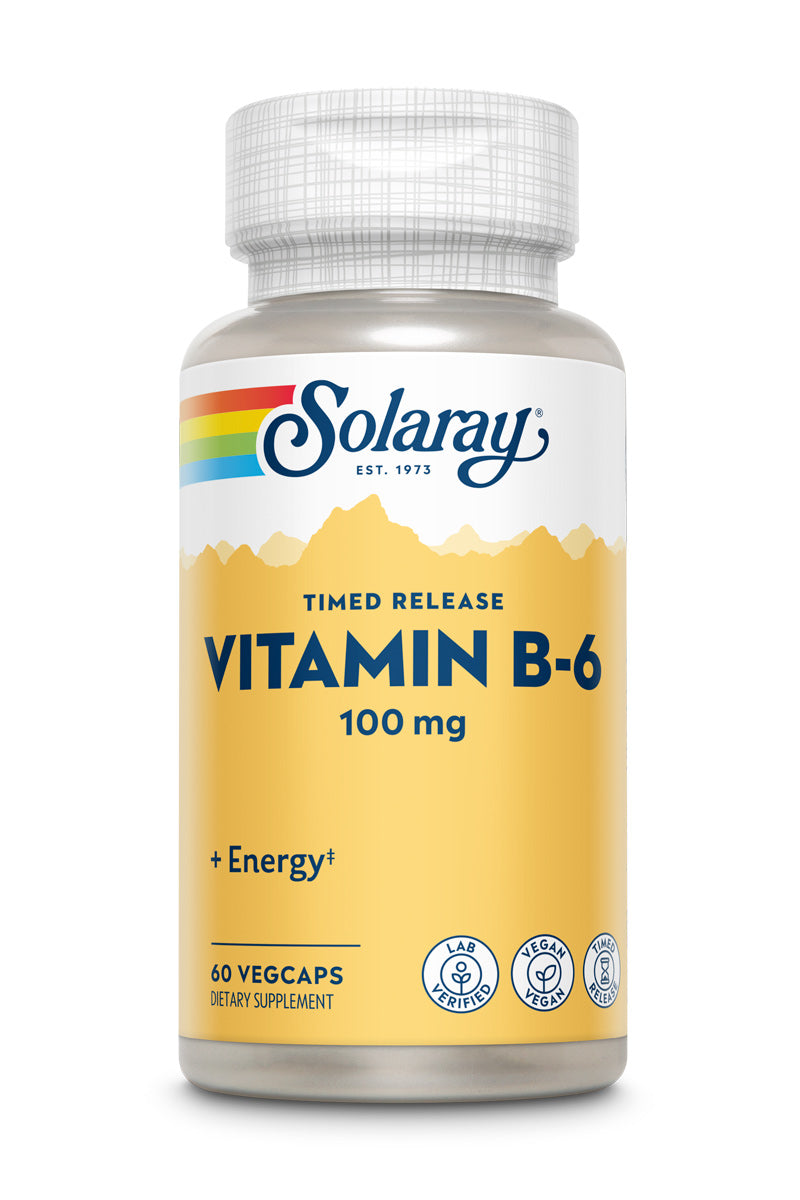 Solaray B-6 TSTR Supplement, 100mg | 120 Count