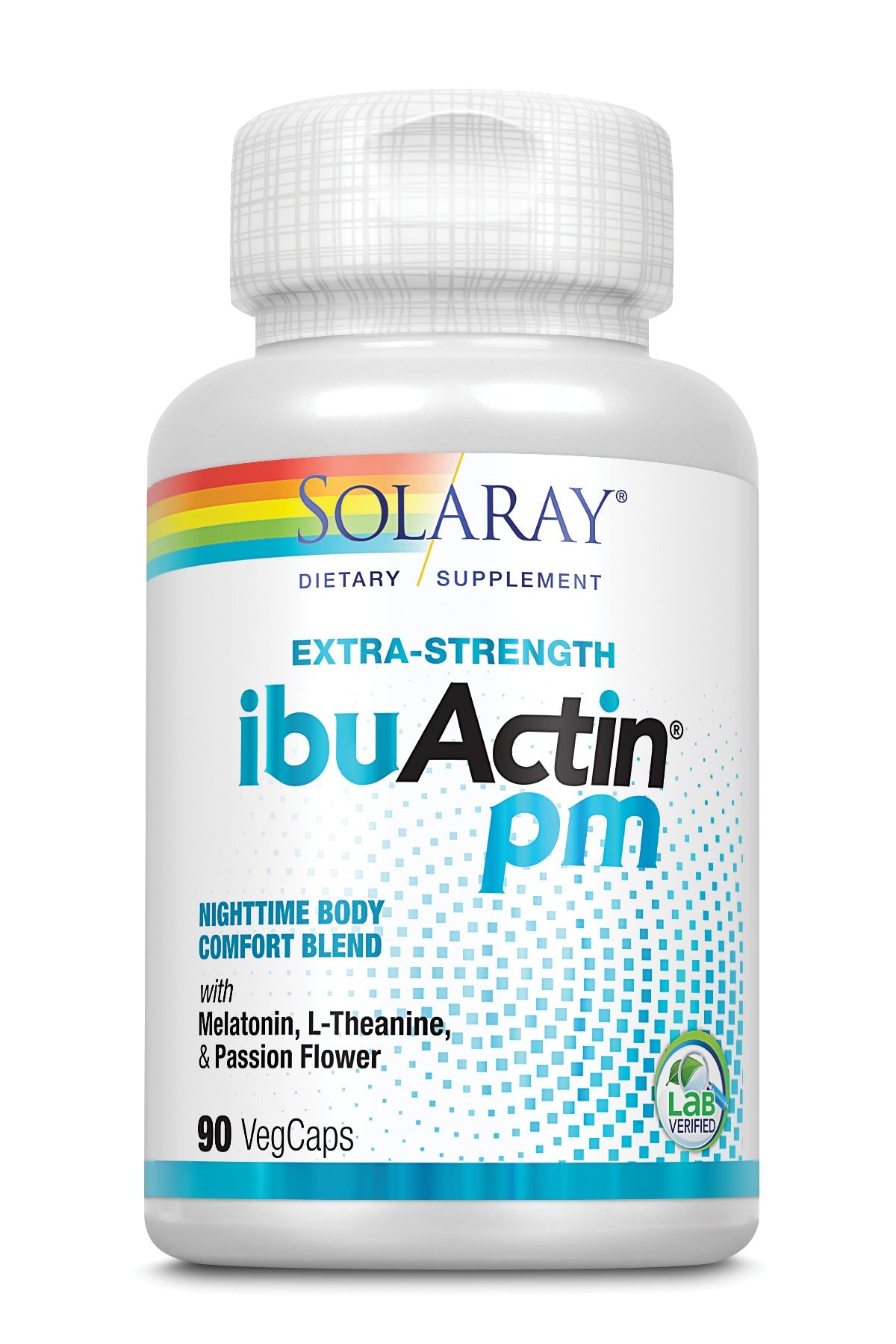 Solaray Ibuactin PM Capsules | 90 Count