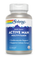 Solaray Once Daily Active Man Multivitamin & Mineral, Multivitamin for Cardiovascular, Support, Energy & Focus, Digestive Enzyme Blend, Amino Acids and Whole Food Base, 90 Servings, 90 VegCaps