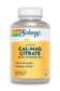 Solaray Calcium & Magnesium Citrate with Vitamin D-2, 1:1 Ratio For Healthy Bones, Teeth, Muscle & Nervous System Function High Absorption 180 Count